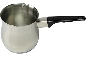 Ilsa cafetière Turque Omnia Tasses à Fond à Induction en Acier Inoxydable 8 Joints Moka A4164175