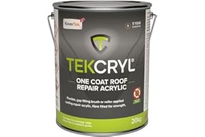 KOVERTEK TekCryl 20kg Emergency Roof Repair with 5yr Guarantee, Fast Fix, Black