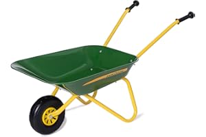 Rolly Toys John Deere 271986 Brouette pour Enfant (brouette, Bol en métal, poignées en Plastique, Enfants à partir de 2,5 Ans) Vert