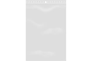 Extiff Lotto di 100 Sacchetti Trasparenti con Chiusura a Zip - Plastica Alimentare (12 x 18 cm)