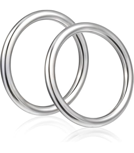 Zwart Zilver Sleutelringen Roestvrij Staal Zilver 25 mm/28 mm