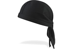 SEFIRST Bandanas, Bandana de Cyclisme Bandana pour Homme et Femme, Capuches de Sport en Plein air à séchage Rapide, Séchage Rapide Vélo Bandeau, été Léger Confortable Respirant, Taille Unique (Noir)