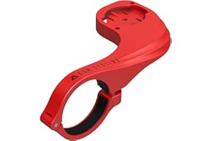 KOM CYCLING KOM Support de vélo Garmin avec Finition Carbone pour Garmin Edge 520 Plus et Autres modèles Garmin, Rouge