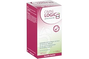 ‎OMNI LOGIC OMNi LOGiC APFELPEKTIN, 180 Kapseln, Ballaststoffe, Natürliches Apfelpektin: Quillt im Magen und Darm auf, Vegan, Glutenfrei, Lactosefrei