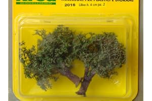 Krea Modellismo Alberi di ulivi per plastico o Diorama pz.2 h.cm. 6