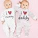 CHIC*MALL baby rompers 2015 Newborn I love mummy & daddy Baby Costume Boys Jumpsuit clothing Winter Romper Body BABY CLOTHES (70)