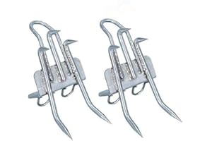 Aibote Upgraded 5 Klauen Edelstahl Klettern Baum Werkzeuge Portable Edelstahl rutschfest Klettern Spikes Schuhe für die Jagd Beobachtung Picking Obst Kokosnuss