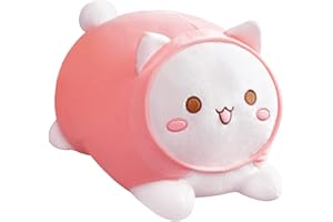 FORTUNING'S JDS Niedliches Plüsch-Katzen-Kissen, Katzenkissen, Plüsch, weiches Kätzchen