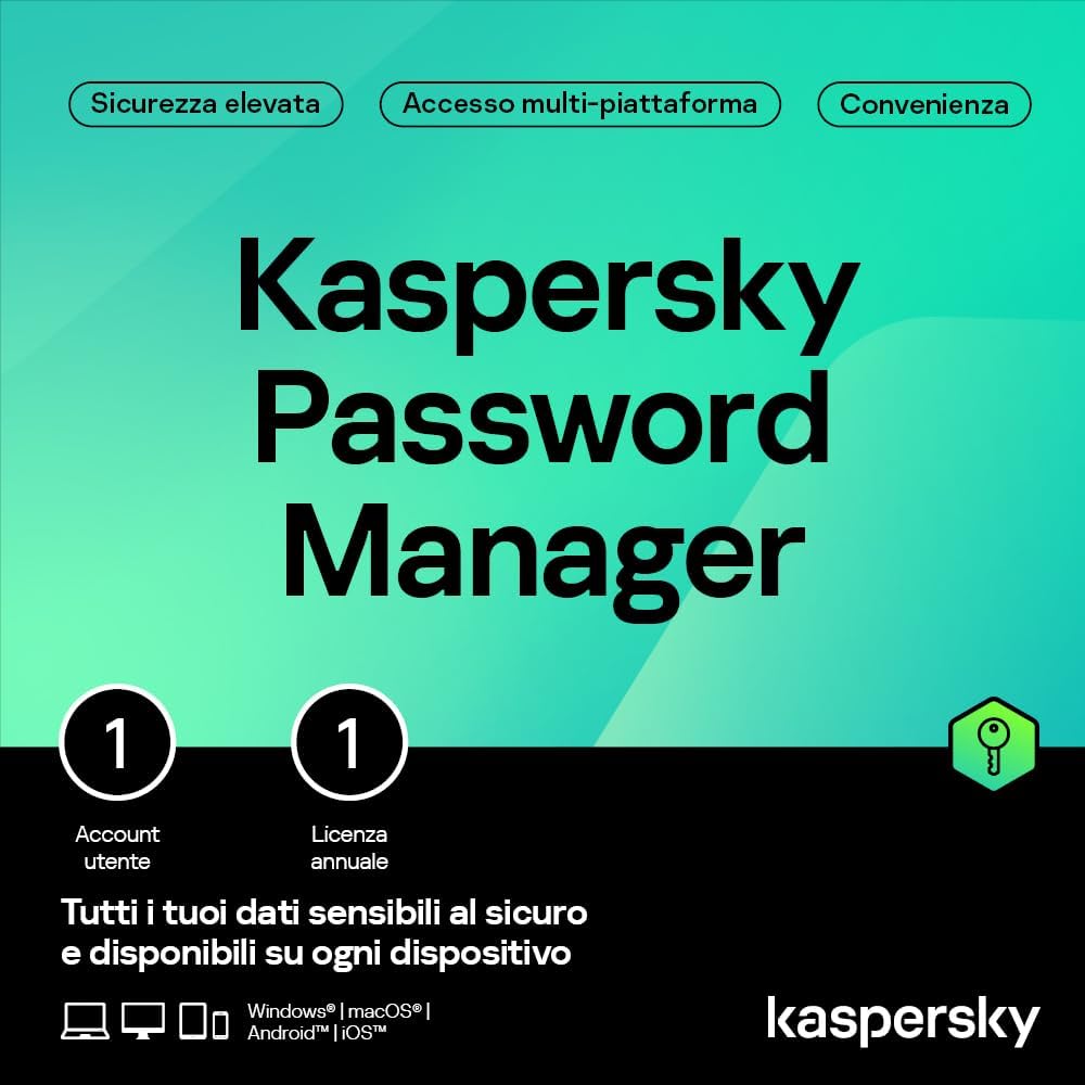 Rapport Qualité / Performances du Kaspersky Password Manager Dispositivi illimi