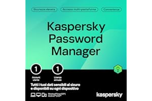 Kaspersky Password Manager │ Dispositivi illimitati │ 1 Anno │ Windows/Mac/Android/iOS | Codice d'attivazione via email