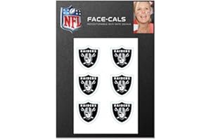 Wincraft 6er Gesicht Aufkleber 3cm - NFL Las Vegas Raiders