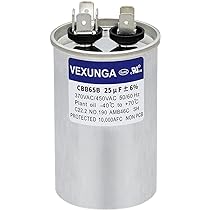 Condensateur 10uF 630V CBB65 Aluminium M8 Condensateur CBB65 10 µF 630 V – 2 Broches Avec Vis M8 Pour Climatisation, Moteurs Bloc Alimentation