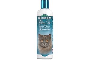 Bio-Groom Silky Cat - Protein-Lanolin-Katzenshampoo - Verhindert Trockenheit - Tränenfreies - Frei von Parabenen und künstlichen Verdickungsmitteln - Konzentrat 1:4 (Verdünnt 1.2 L) - 236 ml
