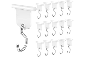 Homgaty Kederleiste Haken, 16 Set RV Markisenhaken Camping Markisen Haken Kederschiene Zubehör für Wohnmobil, Wohnwagen, Weihnachten Party, Camping Zelt,Innen- und Außendekoration (Weiß)
