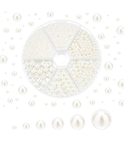 Perlin Gekweekte parels, imitatieparels, parelmoer, waxparels, 200 stuks, 10 x 6 mm, witte druppels, kunstparels, voor bruiloft, feest, decoratie, sieraden, knutselen