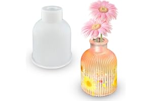 Tuxuzal Silikonform Gießform Vase Epoxidharz Silikon Vase Formen DIY Vase Gießformen Blumenvase Silikonformen Vase Harz Form für Stifthaltern, Vasen, Kristallflaschen, Dekorative Ornamente
