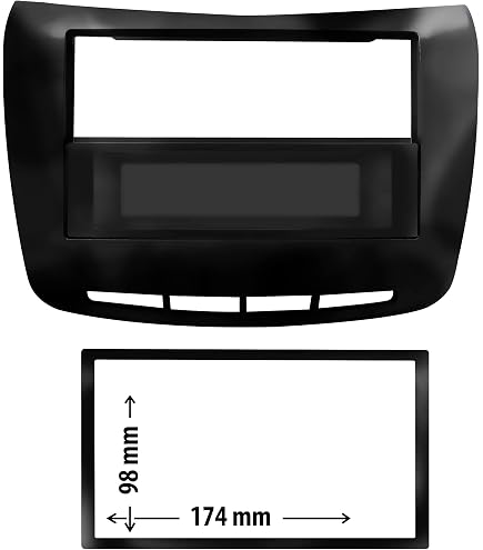 Mascherina Autoradio 2 DIN Argento Per Lancia Delta Dal 2008 – Con Cassetto Portaoggetti - 3