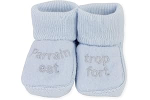 Kinousses - par de patucos para bebé azul azul celeste Talla:0-1 meses