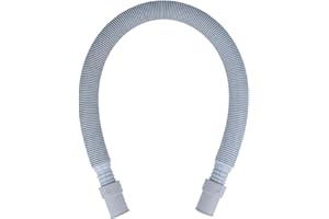 tecuro Drain Hose for Washing Machines and Dishwashers Flexible Extendible from 120-400 cm for Built-in Kitchen Installations