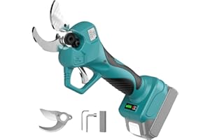 OHYES Akku-Astschere Professionelle Passend für Makita 18V Akku mit LCD Anzeige und bürstenlosem Motor Max 40mm Schneiddurchmesser Für Zweige, Sträucher und Stämme (inkl. Ersatzklinge, Ohne Akku)