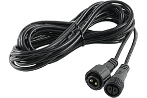 DULEE Kabel przedłużający 5 m do kulistych świateł, łańcuchów świetlnych, oświetlenie ogrodowe, taśmy świetlne LED, reflektor solarny