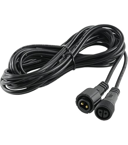 5 Pcs 3.3ft Deck Light Extension Cable 2 Pin IP67 Waterproof Extension