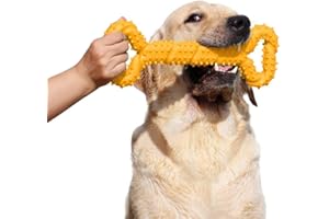 atopo Chien Jouets à mâcher Résistant en Caoutchouc 13 inch Os Jouet en Forme de Chien Chiots avec Convex Design Jouet Chien interactif Solide pour Les Chewers Agressifs Petits et Grands Chiens