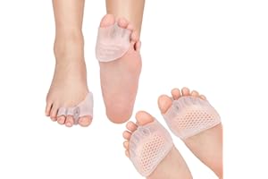 WCHIUOE Sparateur et Correcteur d'orteils, Splint Protecteur Pad Padion pour Marteau Redresseur d'orteil Avant-pied Coussin Marteau Orteil Lisseur pour Soulagement de la douleur, pour Homme et Femme