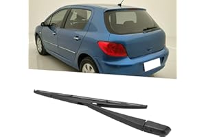 OUKENS Limpiaparabrisas Trasero De Coche, Brazo De Limpiaparabrisas Trasero, Juego De Cuchillas 6429T1, Repuesto Para Peugeot 307 2000-2012