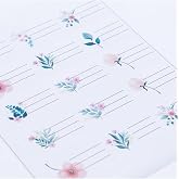 Bimotif Sticker, karışık &ccedil;i&ccedil;ekler isimlik, okul etiketi, 4.7x3 cm, 150 adet (20 sayfa) Tek Ebat