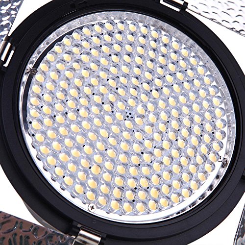 YONGNUO YN216 3200K-5500K LED Lumi  re Vid  o Cam  ra Prise de Vue avec 4 Plaque de Couleur pour Canon Nikon DSLR