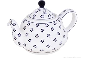 Original Bunzlauer Keramik Teekanne 1,5 Liter mit integriertem Sieb im Dekor 225