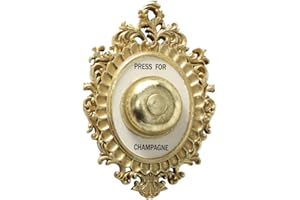 Boltze 1016154 - Cuadro Decorativo para Amantes del champán, diseño Elegante, decoración de Pared con Timbre indicado, Color Dorado y Blanco