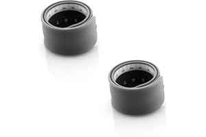 Office Box Rulómetro de 30 cm. - La Regla que se Hace un Rollo – Fabricado en Silicona extra Soft, Lavable y muy Resistente. Interior metálico - by Colorline (2 Ud. Negro)