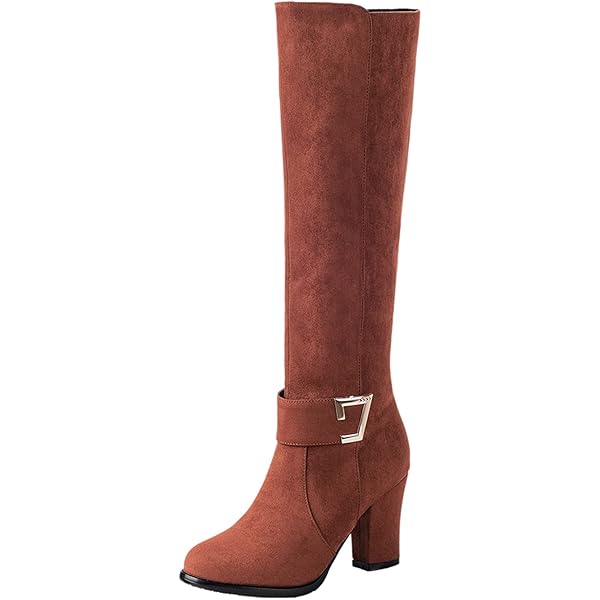 Nelson - Hoge laarzen voor dames - Cognac - Shoemixx.nl