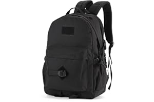 YuanWen Hiking Backpack 40L Casual Backpack Military Tactical Rucksack Waterproof Assault Pack School Bag for Men Women Camping Laptop Backpack Trekking Backpack Black