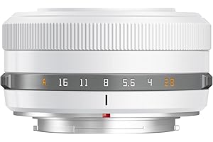 TTARTISAN Objectif 27mm F2.8 pour Monture Fuji X APS-C Mise au Point Automatique en métal léger (Blanc)