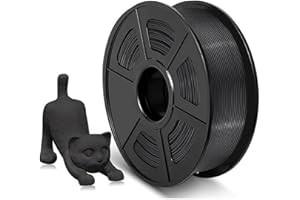 BUYER TO YOU HOME Filamento 1,75 mm PLA, Avvolto in Modo Ordinato Filamento Stampante 3D,Precisione dimensionale +/- 0,02 mm,Filamento 3D da 1 KG, per Maggior Parte delle Stampanti 3D (Nero)