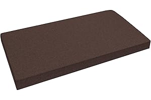 Garden Factory Bezug für Palettenkissen 120x60x10 Braun (ohne Füllung) Palettenkissenbezug Wasserabweisend In&Outdoor Sitzkissenbezug Rückenkissenbezug