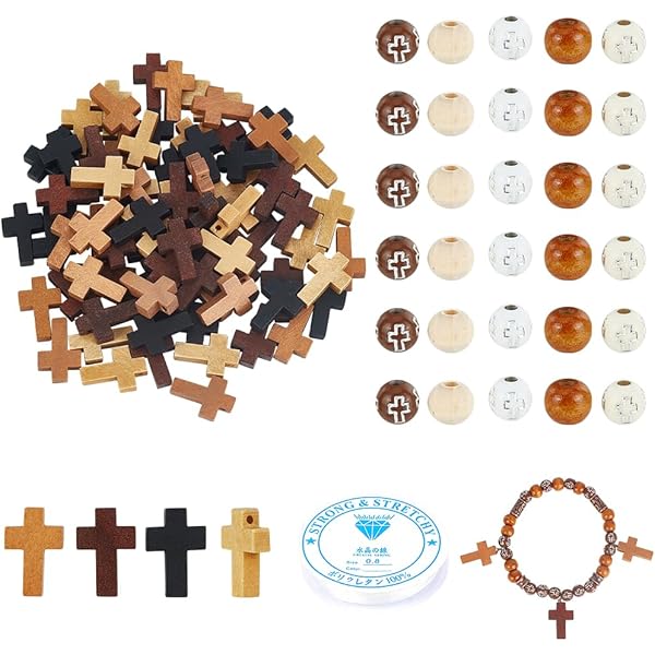 PandaHall 40 stks Messing Kruis Kralen met Gat voor Armband Oorbel Sieraden DIY Ambachtelijke Maken, 9x9x2.5mm, Gat: 1.5mm, Platina & Gouden