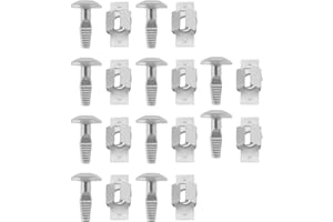 SG STORE 10 zestawów mocowań pod tacę silnika samochodowego klipsy tarczowe kompatybilne z 206 207406 407 806 807 807 referencyjny numer OE 703016 703018 stop aluminium