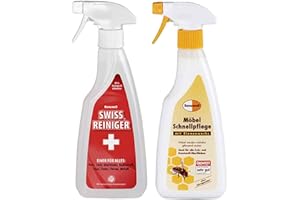 Renuwell Möbel Schnellpflege 500 ml + Swiss Reiniger 500 ml Spar-Set