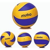 Muba Voleybol Topu Soft Touch Sert Zemin Yapıştırma Voleybol Topu, Tek Ebat, MB606, SARI-LACİVERT