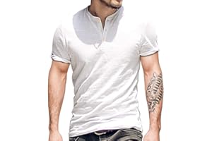 palglg Uomo Tshirt Casuale Manica Corta Maglietta Palestra V Neck Cotone