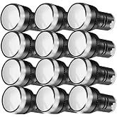 Gebildet 12pcs 22mm LED Power Indicator, 220V-380V AC/20mA LED Pilot Light Panel Indicator, LED Flash Light (White)