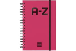 Finocam - Książka telefoniczna A-Z 100x150 mm Spiralna podwójna Purpurowy