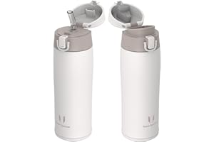 Super Sparrow Borraccia Termica, Acciaio Inox Bottiglia Termica - 350ml, 500ml, 750ml, 950ml - Senza BPA Termos, Borracce Termiche Bambini - Include 2 Coperchi con Cannuccia e Coperchio Sportivo