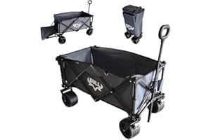 PAPILIOSHOP Bull Carrello Pieghevole con Ruote da Spiaggia per Il Trasporto Materiali Max 100kg