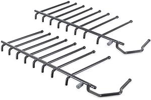 Juego de 2 piezas de bandeja inferior DL-pro para Bosch, Siemens, Constructa, Balay 645102, 00645102, 2 x 9 puntos, serie de púas plegables para platos, cesta inferior de lavavajillas, lavavajillas