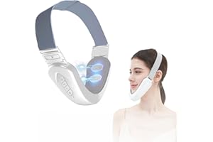 TAOZHUGONG Appareil de massage électrique V pour le visage, appareil de massage électrique en V, appareil de lifting EMS pour le visage contre les rides (blanc)